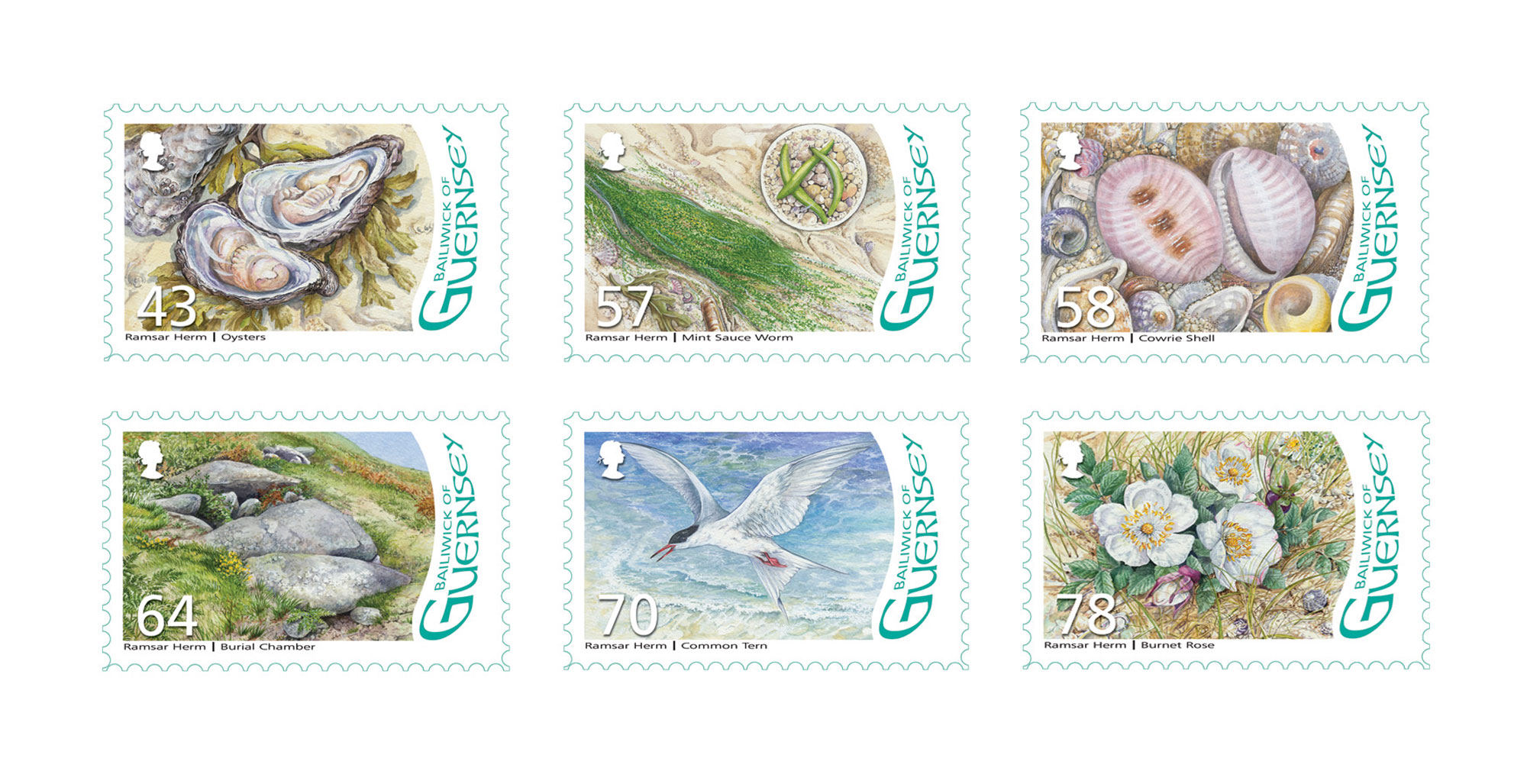 Set of 6 Stamps